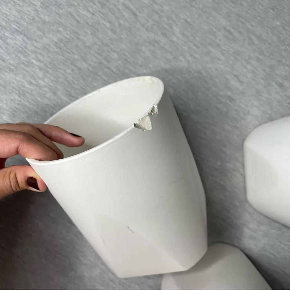 Target White 5” Round Ceramic Planter Pot 3 PCS. Set